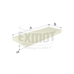 Filtr kabinowy WK 872 - Zamiennik: SC 60140, CU 45004, SKL 46899.
